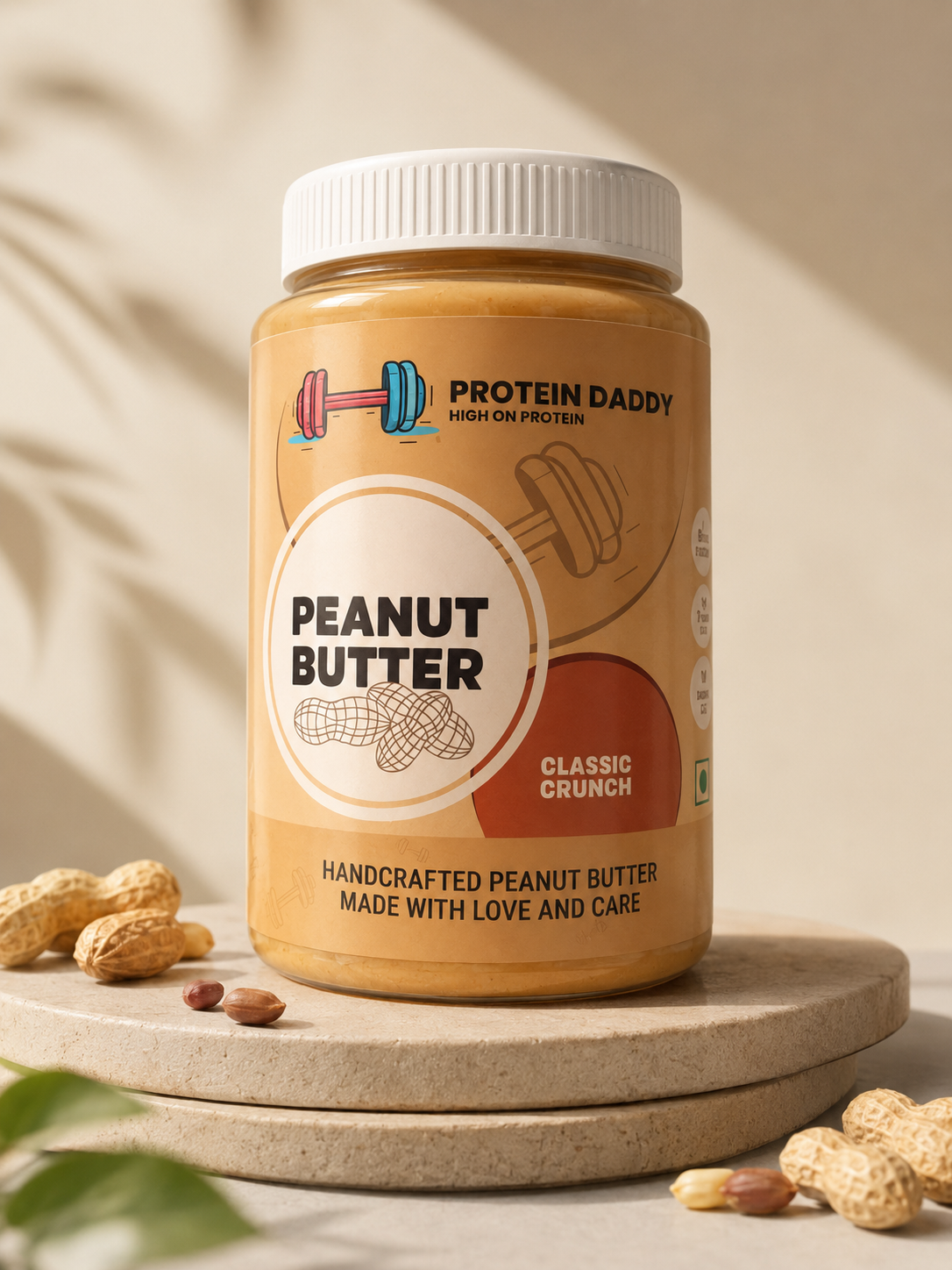Protein Daddy Classic Crunch Peanut Butter jar