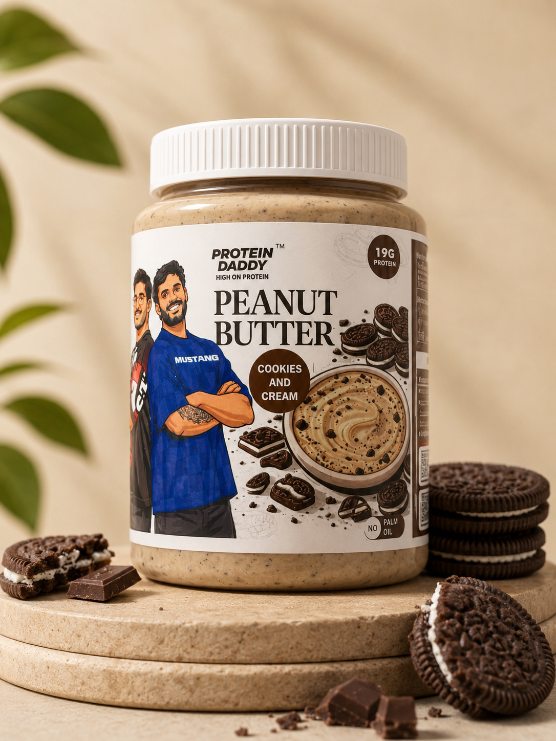 Protein Daddy Cookie & Cream Peanut Butter jar
