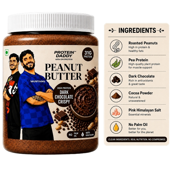 Protein Daddy High Protein Dark Chocolate Crispy jar