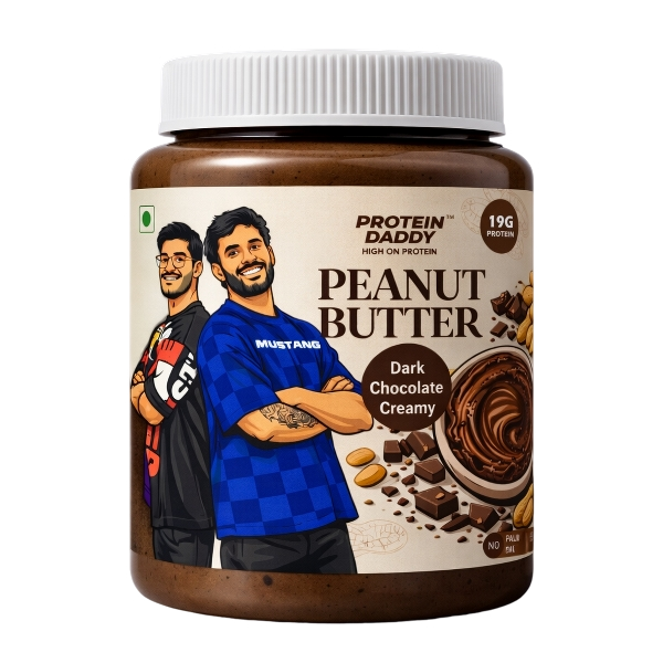 Protein Daddy Dark Chocolate Creamy Peanut Butter jar